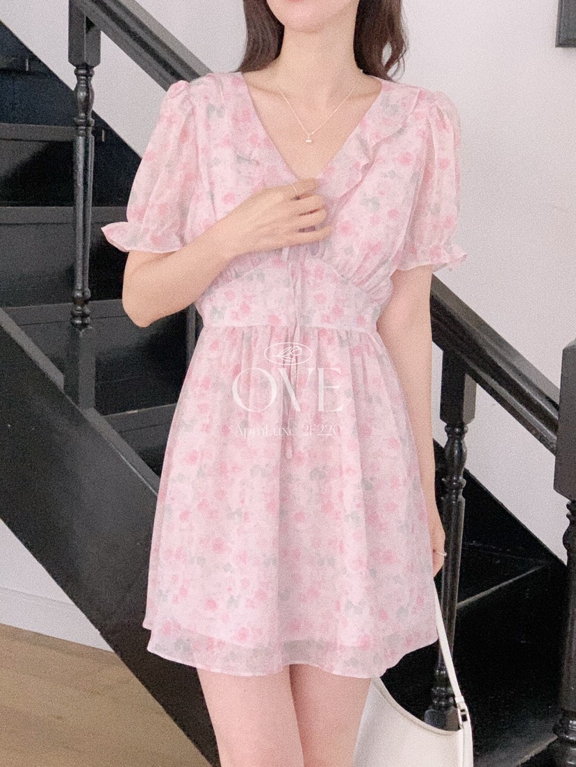 OVE韓國代購女士新品休閑26春夏人氣熱賣26夏季職業連衣裙OVE連衣裙