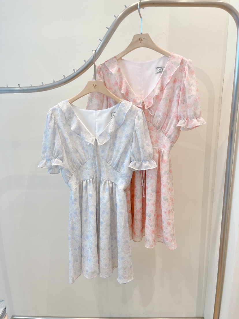 OVE韓國代購女士新品休閑26春夏人氣熱賣26夏季職業連衣裙OVE連衣裙