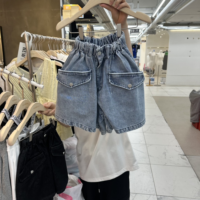 SAGE BRUSH韓國代購女裝新款休閑26春夏熱賣人氣短褲口袋SAGE BRUSH短褲圖色1