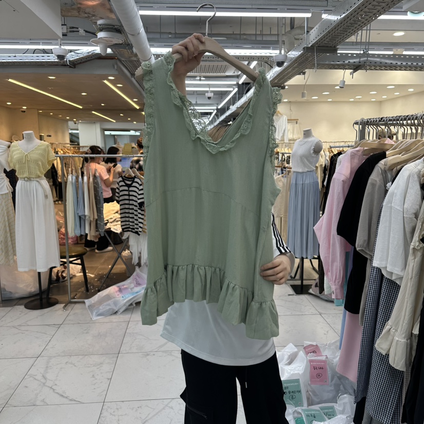 SAGE BRUSH韓國東大門直郵女士新款時尚26夏季26春夏吊帶背心SAGE BRUSH吊帶/背心
