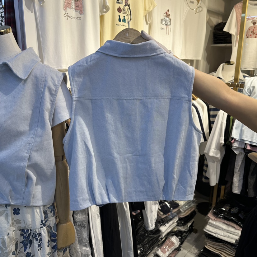 COCO HOLIC東大門實拍韓國女裝新款時尚馬甲不含內搭水洗COCO HOLIC馬甲