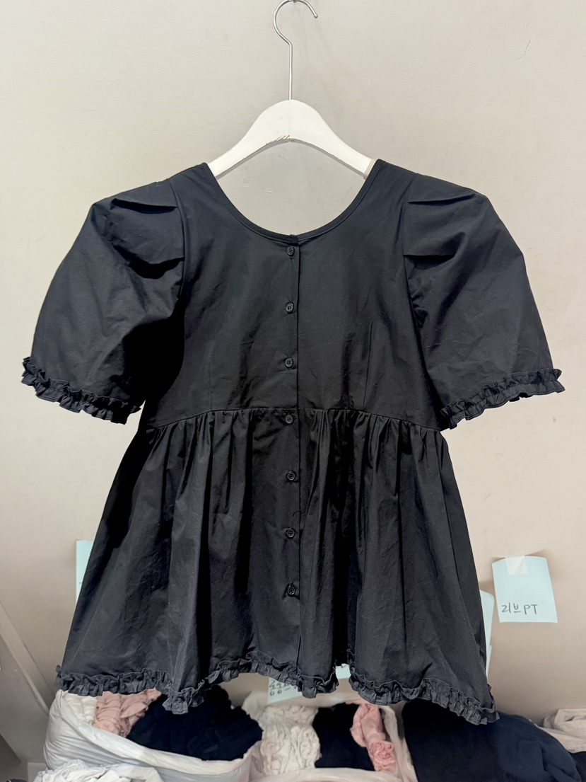 BELITA-L韓國東大門代購女裝新品26夏季襯衫蕾絲衫荷葉邊BELITA-L襯衫/蕾絲衫圖色3