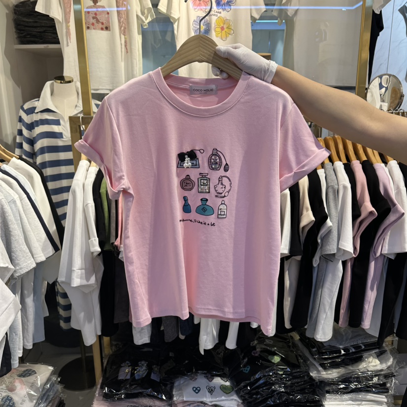 COCO HOLIC韓國東大門直郵女裝新品26春夏26夏季推薦T恤COCO HOLICT恤圖色1