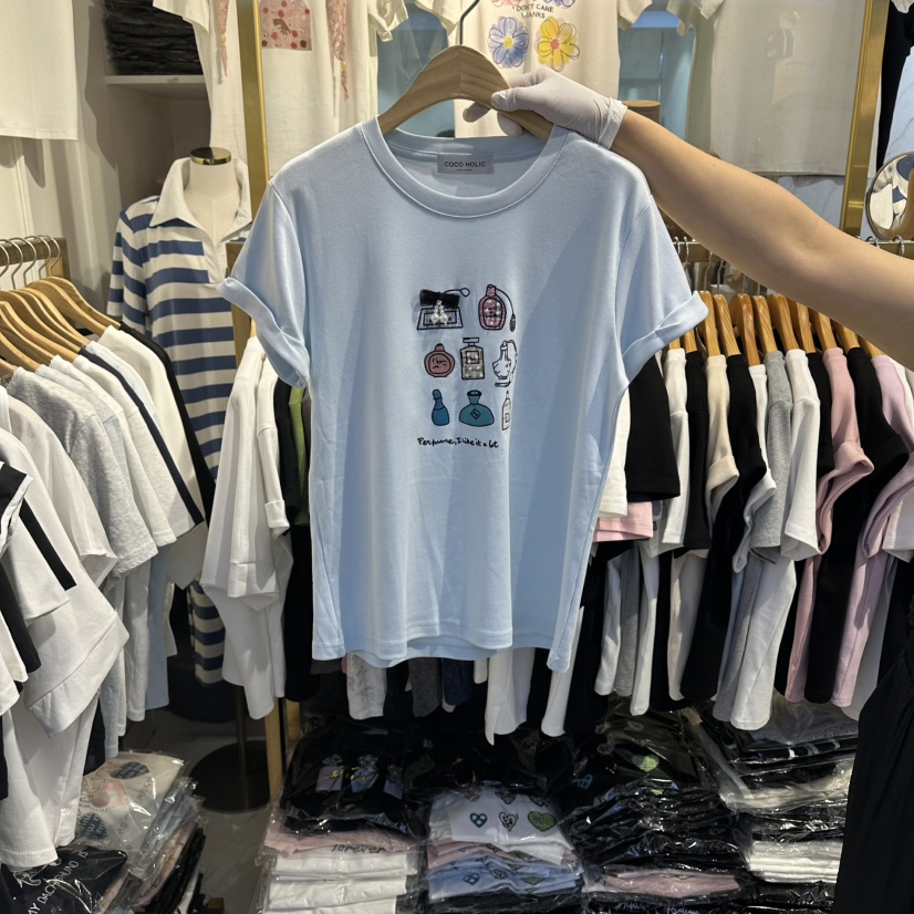 COCO HOLIC韓國東大門直郵女裝新品26春夏26夏季推薦T恤COCO HOLICT恤圖色4