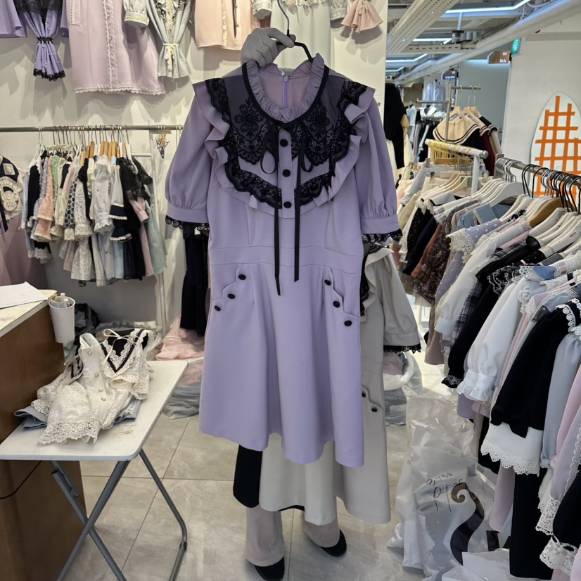 PAPA韓國東大門直郵女裝新品休閑26春夏熱賣職業26夏季連衣裙Papaine/HALMADE連衣裙圖色1
