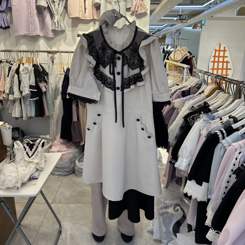 PAPA韓國東大門直郵女裝新品休閑26春夏熱賣職業26夏季連衣裙Papaine/HALMADE連衣裙圖色2