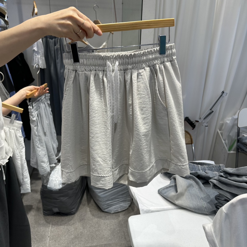 ELAN韓國直郵女士新品職業熱賣推薦時尚26夏季26春夏短褲系帶ELAN短褲圖色2