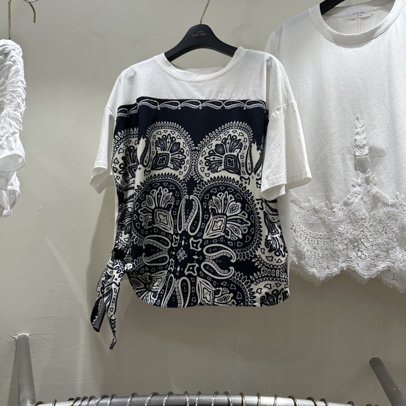 BIKINI韓國東大門代購女裝新品26春夏職業時尚休閑熱賣T恤BIKINIT恤圖色1