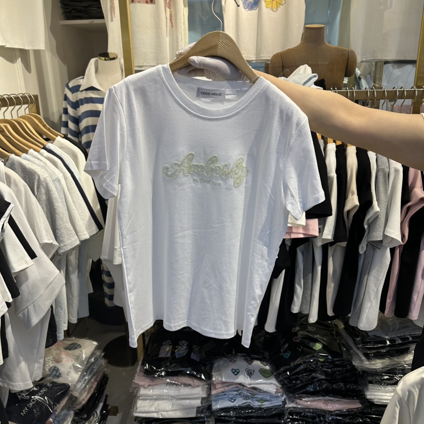COCO HOLIC韓國東大門直郵女裝新款熱賣人氣26夏季時尚T恤COCO HOLICT恤圖色2