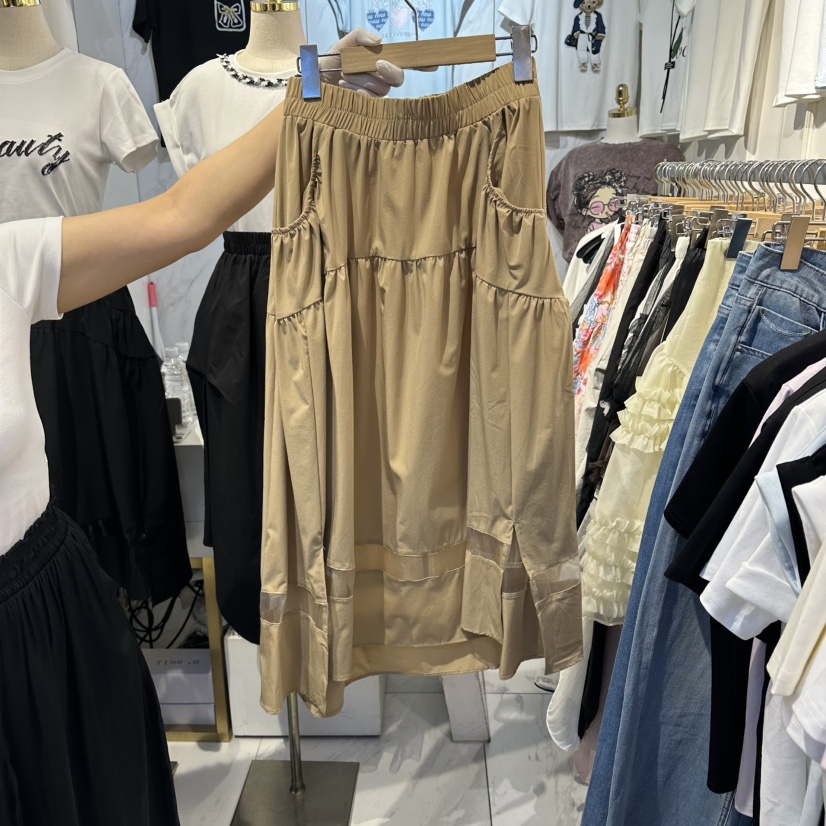 COCO HOLIC韓國直郵女裝新品26夏季熱賣時尚人氣長裙雪紡COCO HOLIC長裙圖色1