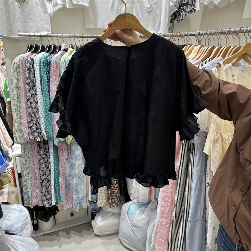 BIKINI韓國東大門代購女士新品26春夏熱賣26夏季襯衫蕾絲衫BIKINI襯衫/蕾絲衫