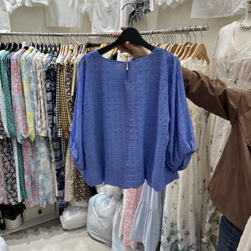 BIKINI韓國代購女士新品26春夏時尚26夏季襯衫蕾絲衫不含項鏈BIKINI襯衫/蕾絲衫
