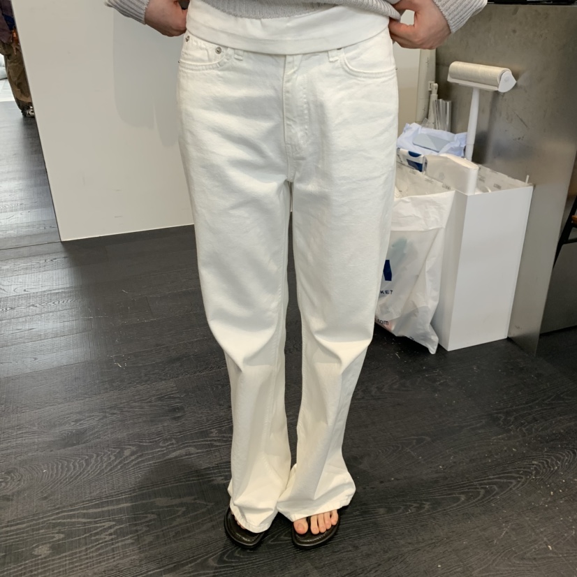 OBJECT韓國代購女裝新品26夏季熱賣時尚人氣職業休閑褲天絲OBJECT休閑褲圖色1