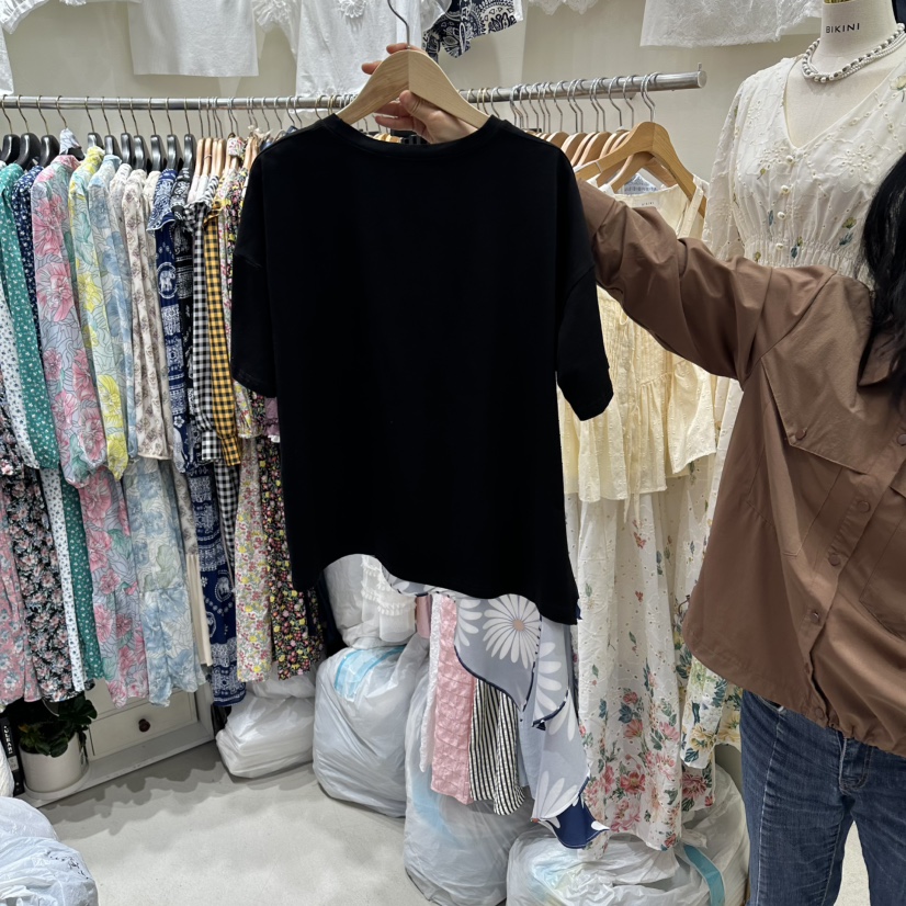 BIKINI韓國直郵女裝新品職業熱賣休閑時尚人氣26夏季26春夏T恤BIKINIT恤