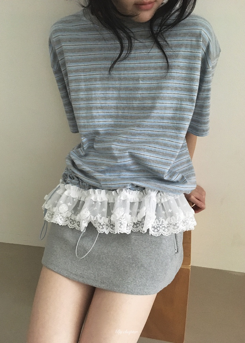 BY CHAPTER韓國直郵女士新款職業26夏季休閑推薦時尚T恤BY ChapterT恤