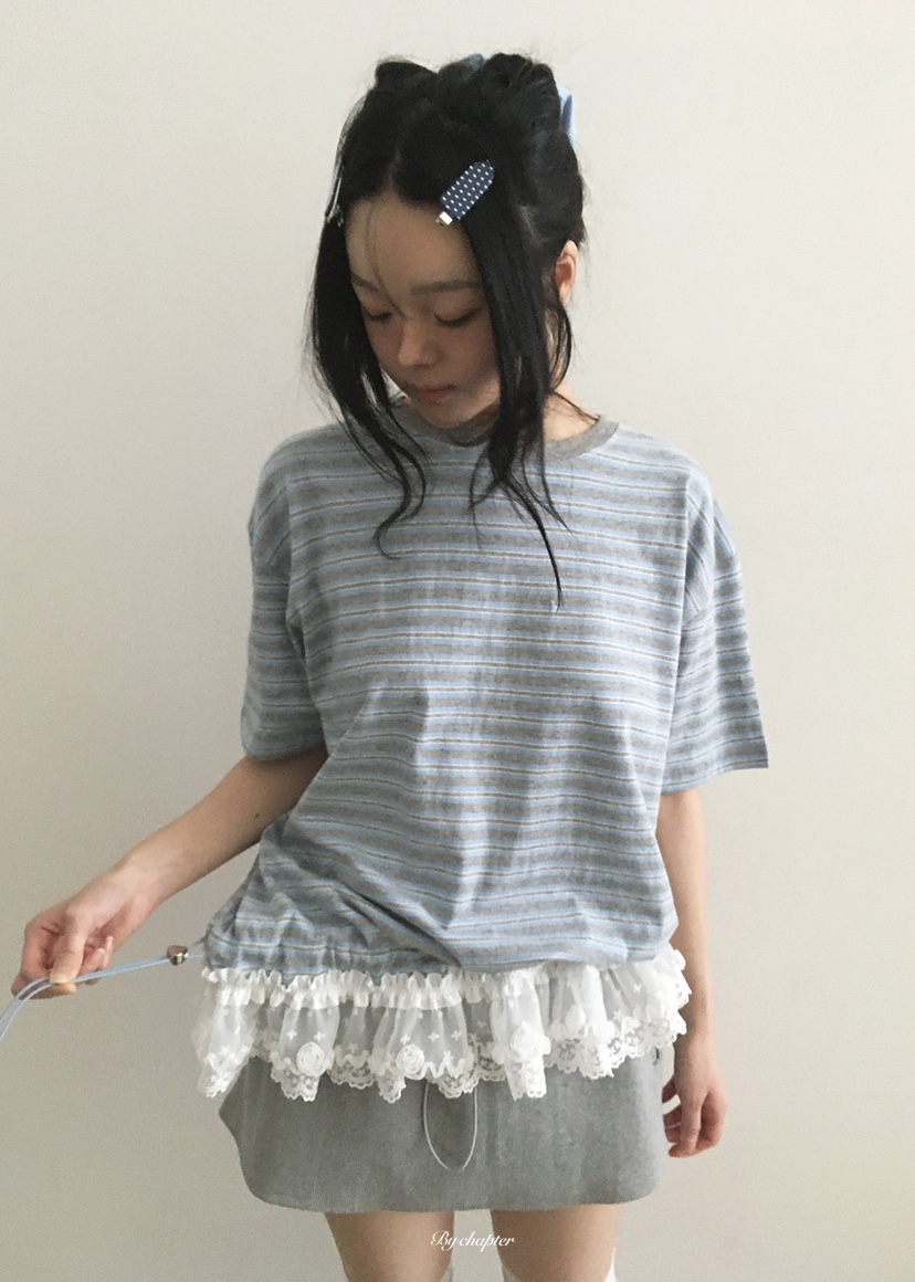BY CHAPTER韓國直郵女士新款職業26夏季休閑推薦時尚T恤BY ChapterT恤