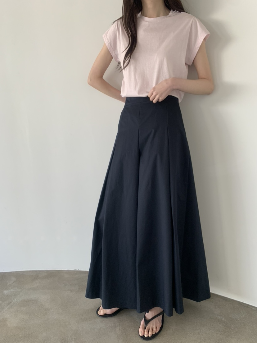 LE AVE韓國直郵實拍女士新款推薦休閑職業26春夏休閑褲海軍LE AVE休閑褲