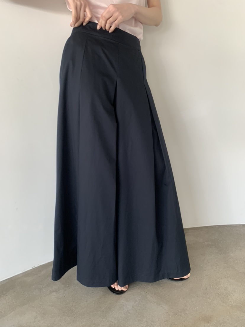 LE AVE韓國直郵實拍女士新款推薦休閑職業26春夏休閑褲海軍LE AVE休閑褲