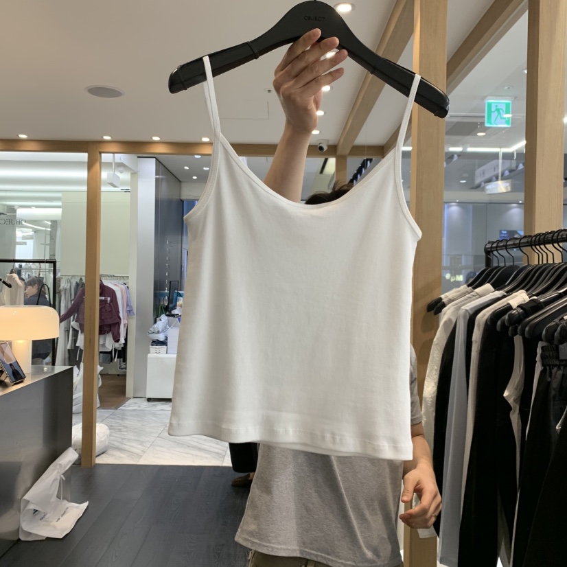 OBJECT韓國直郵女士新款時尚職業熱賣26春夏吊帶背心棉質OBJECT吊帶/背心圖色1