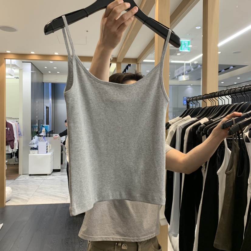 OBJECT韓國直郵女士新款時尚職業熱賣26春夏吊帶背心棉質OBJECT吊帶/背心圖色2