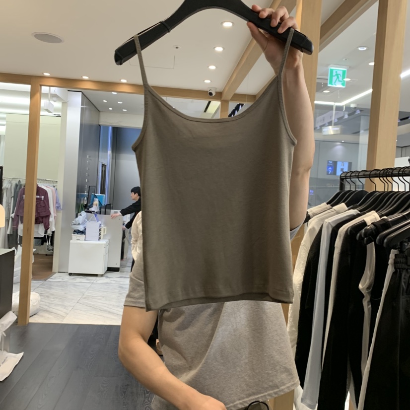 OBJECT韓國直郵女士新款時尚職業熱賣26春夏吊帶背心棉質OBJECT吊帶/背心圖色3
