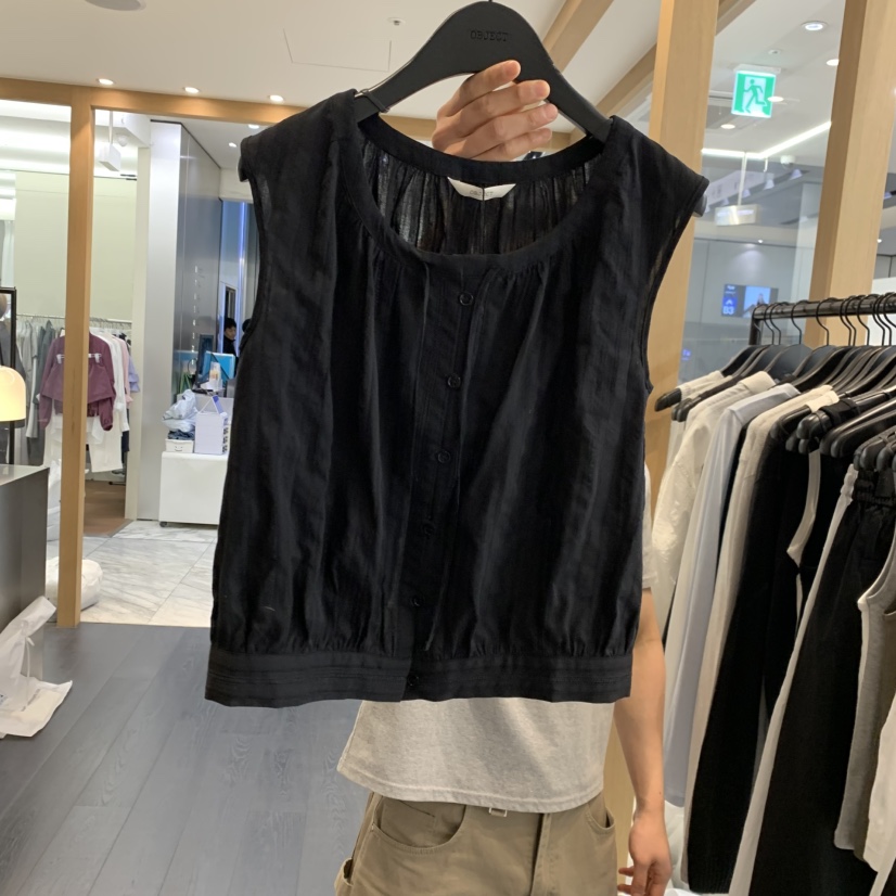 OBJECT韓國直郵女裝新款職業休閑時尚人氣推薦26夏季吊帶背心OBJECT吊帶/背心圖色2