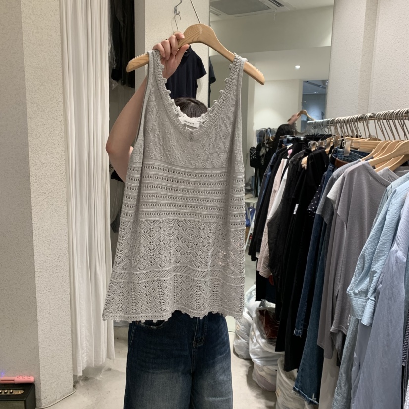 SSEMIENNE韓國直郵女裝新款熱賣26夏季26春夏職業吊帶背心SSENIQUE/SSEMIENNE吊帶/背心圖色1