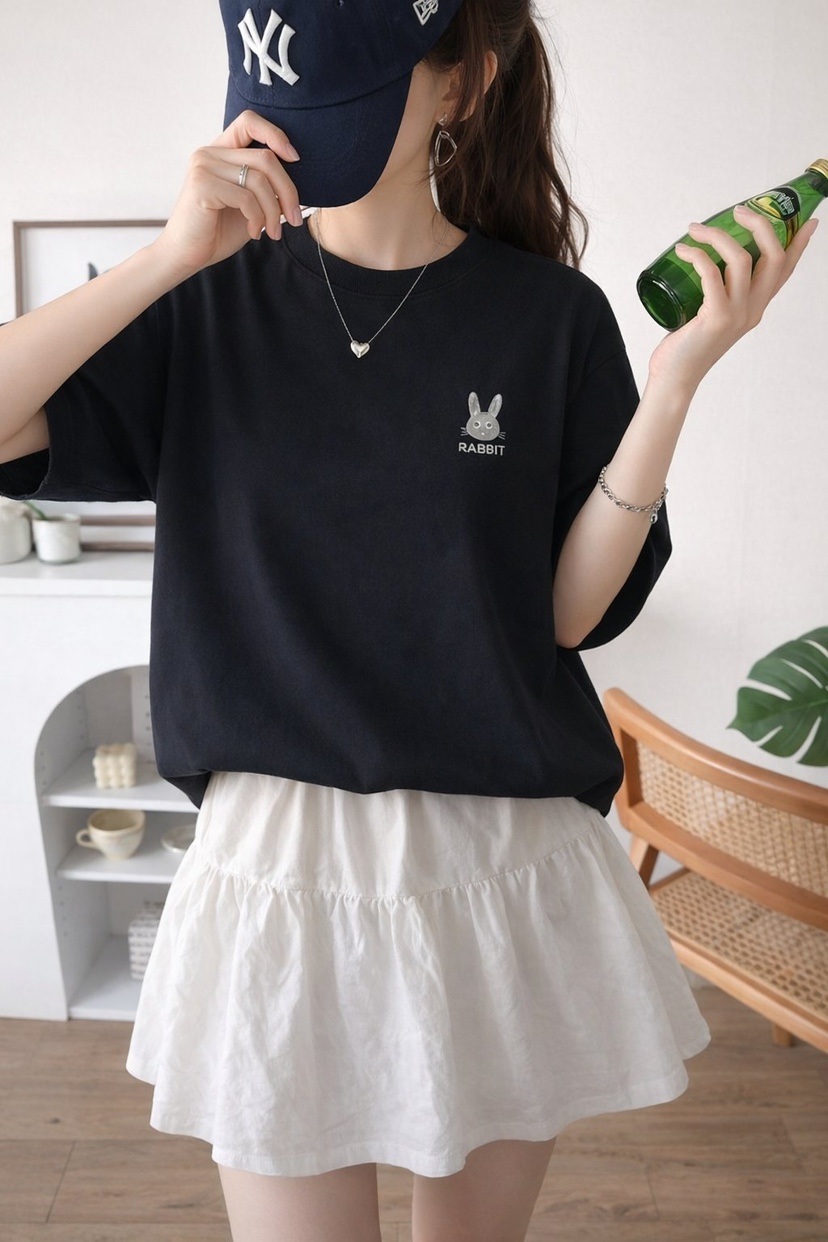 GRASS/DSCOMPANY東大門實拍韓國女裝新品時尚T恤男女同款GRASS/DSCOMPANYT恤