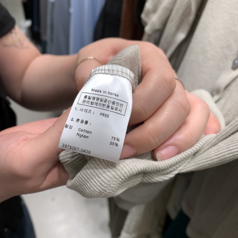 SSEMIENNE韓國直郵女裝新品人氣26夏季T恤假兩件開衫羅紋SSENIQUE/SSEMIENNET恤