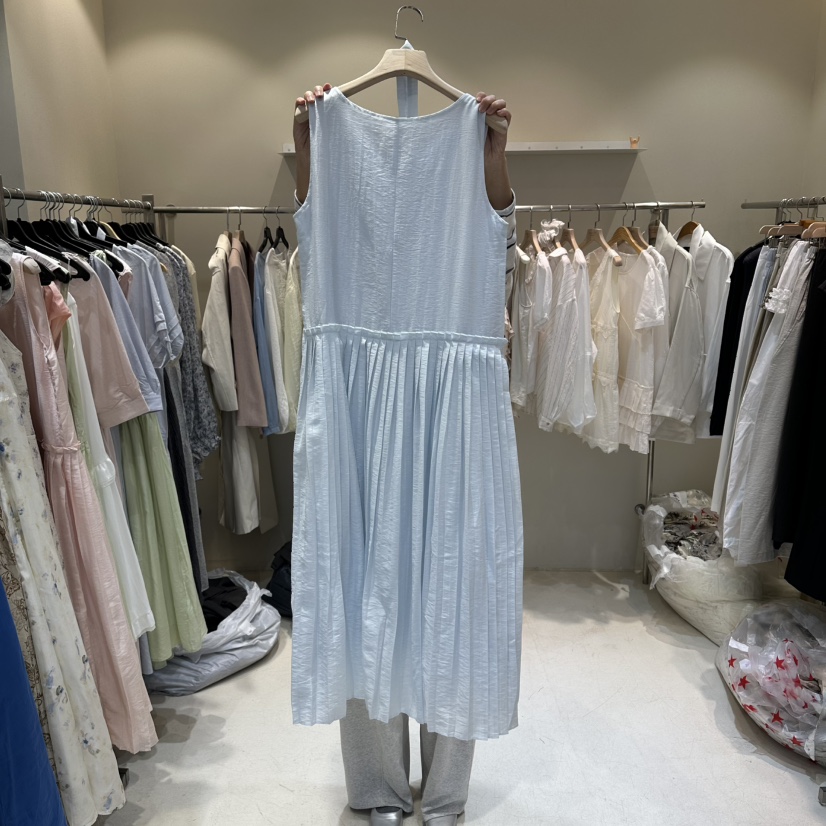 HER/PLAYLIST東大門實拍韓國女裝新品職業推薦連衣裙系帶HER/PLAYLIST連衣裙