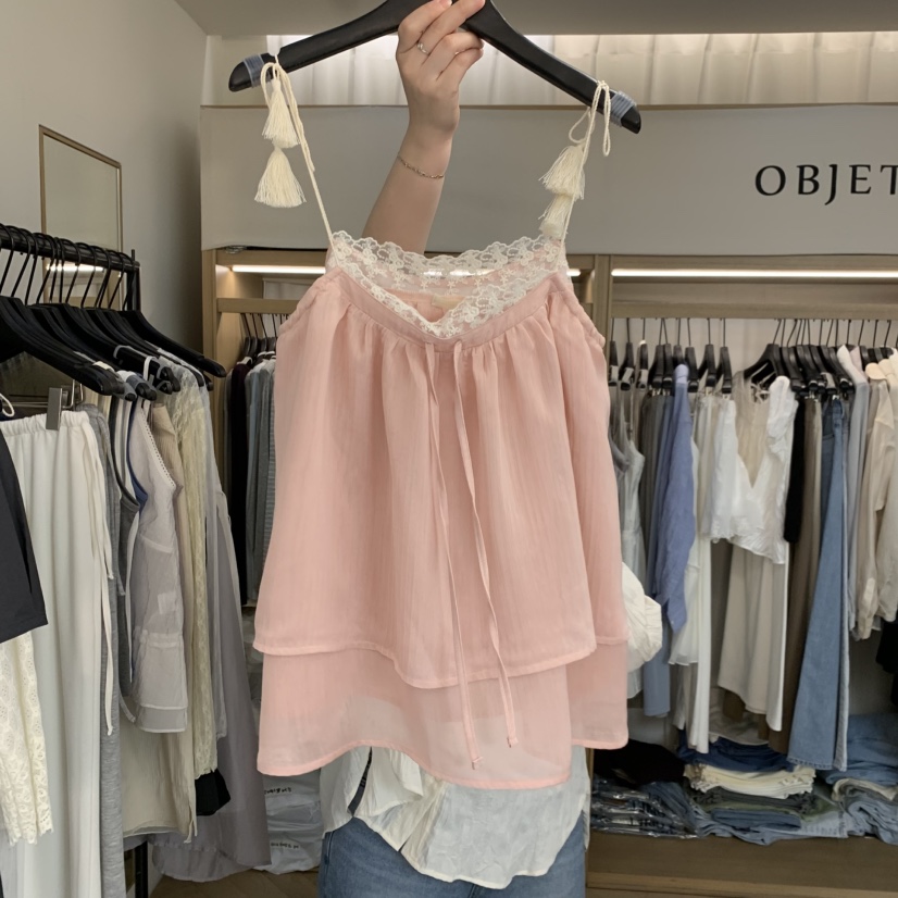 OBJET/LOVEUSU韓國直郵女裝新品時尚人氣職業推薦吊帶背心OBJET/LOVEUSU吊帶/背心圖色2