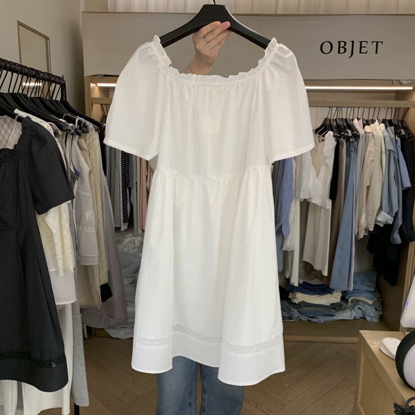 OBJET/LOVEUSU韓國東大門代購女裝新品時尚人氣休閑連衣裙OBJET/LOVEUSU連衣裙