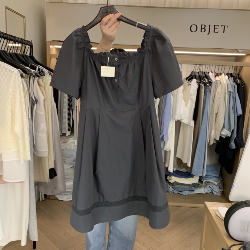OBJET/LOVEUSU韓國東大門代購女裝新品時尚人氣休閑連衣裙OBJET/LOVEUSU連衣裙圖色2
