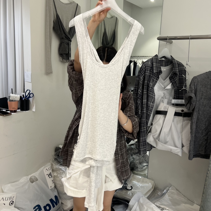 AUBE韓國直郵實拍女裝新品26夏季休閑時尚人氣熱賣吊帶背心AUBE吊帶/背心
