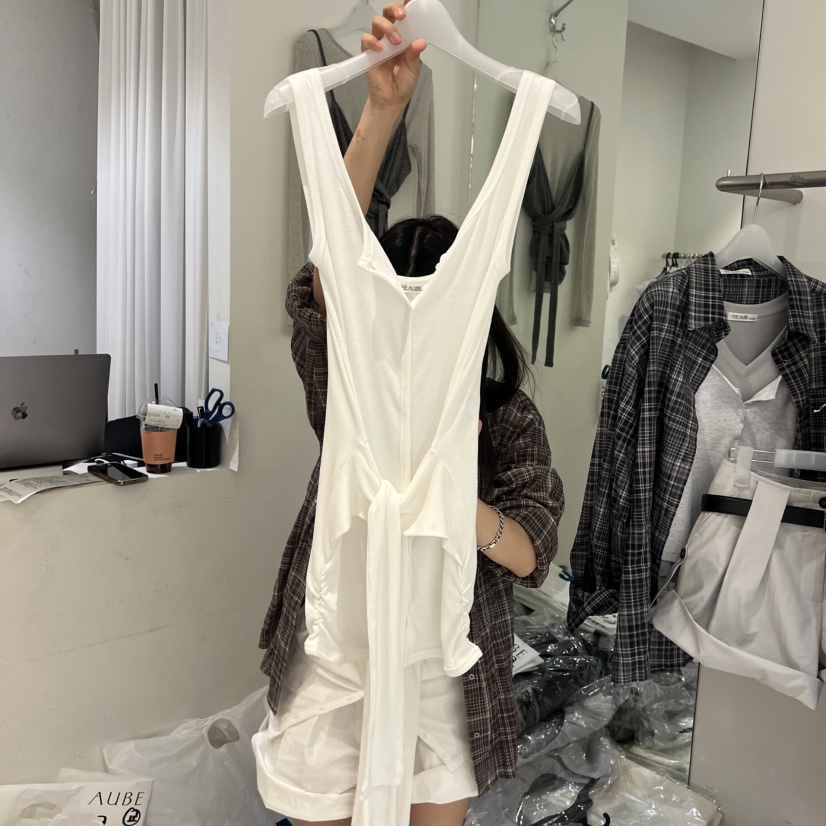 AUBE韓國直郵實拍女裝新品26夏季休閑時尚人氣熱賣吊帶背心AUBE吊帶/背心圖色2