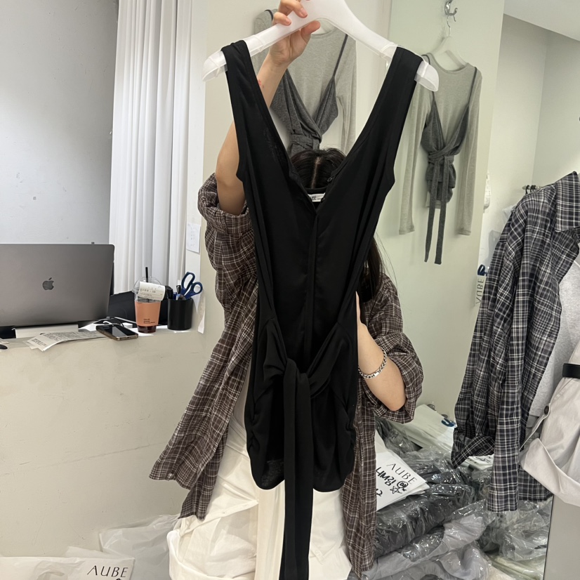 AUBE韓國直郵實拍女裝新品26夏季休閑時尚人氣熱賣吊帶背心AUBE吊帶/背心圖色3