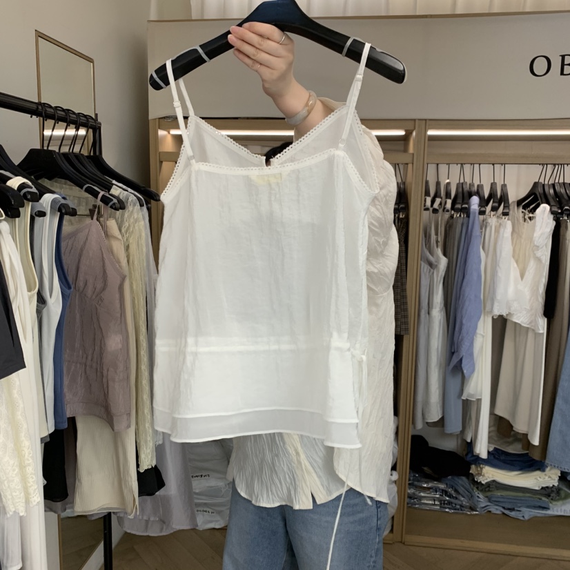 OBJET/LOVEUSU韓國直郵女裝新品推薦休閑26夏季吊帶背心OBJET/LOVEUSU吊帶/背心