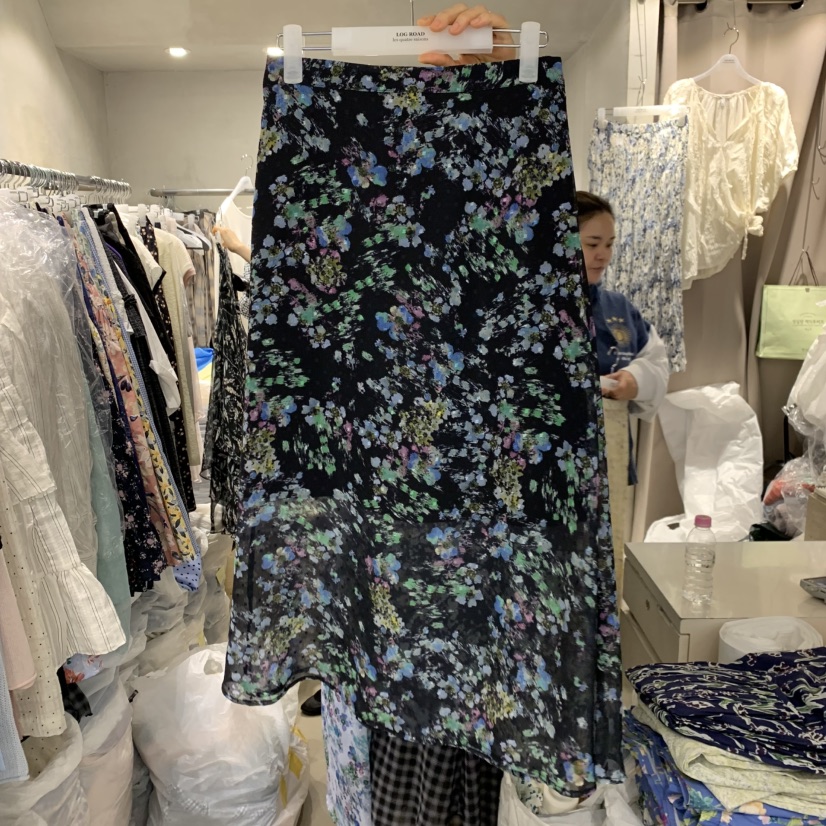LOGROAD韓國直郵女裝新品職業推薦26春夏熱賣人氣休閑長裙LOG ROAD長裙圖色2
