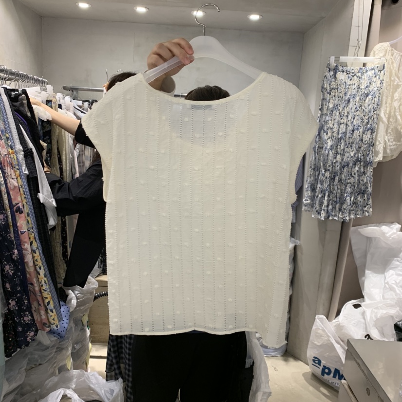 LOGROAD韓國代購女裝新品時尚推薦26春夏休閑職業襯衫蕾絲衫LOG ROAD襯衫/蕾絲衫