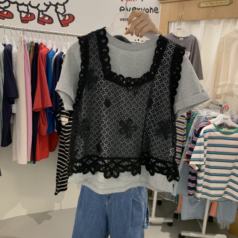 VENTI韓國東大門直郵女裝新品職業人氣休閑吊帶背心不含內搭VENTI吊帶/背心圖色1