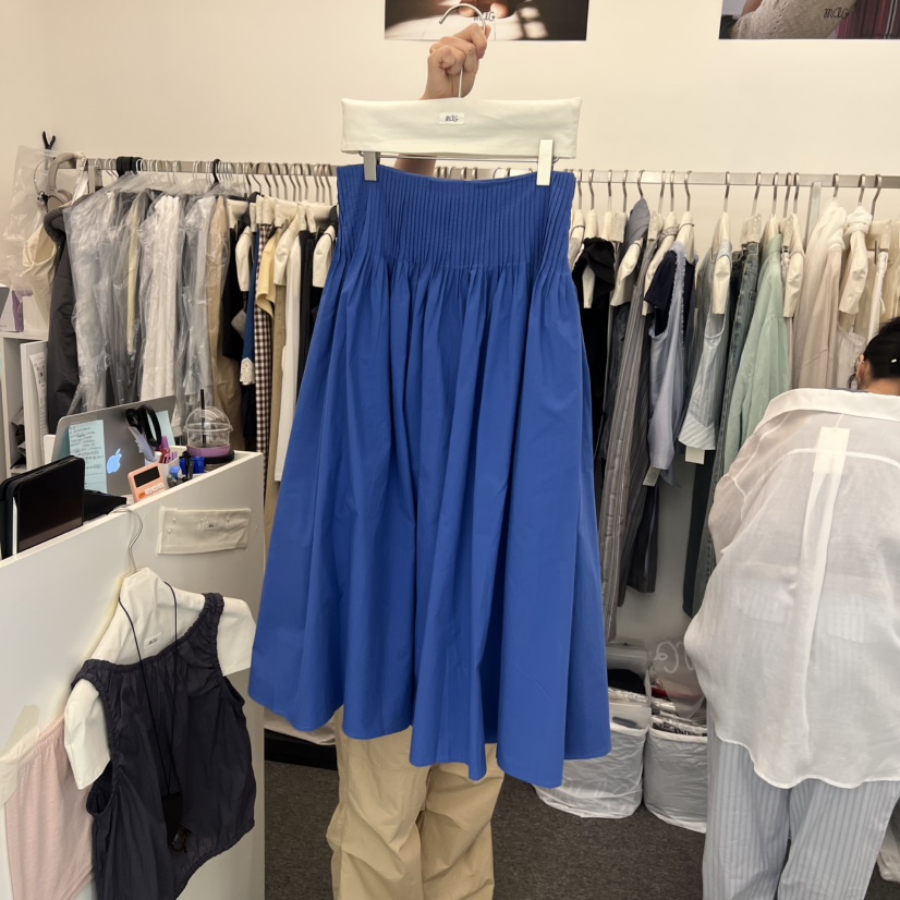 MAG東大門代購女士新品真品職業人氣26春夏半身裙中短裙褶裥MAG半身裙/中短裙圖色1
