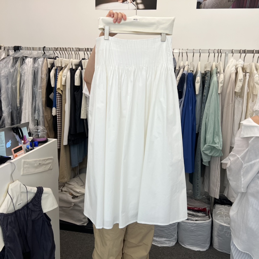 MAG東大門代購女士新品真品職業人氣26春夏半身裙中短裙褶裥MAG半身裙/中短裙圖色2