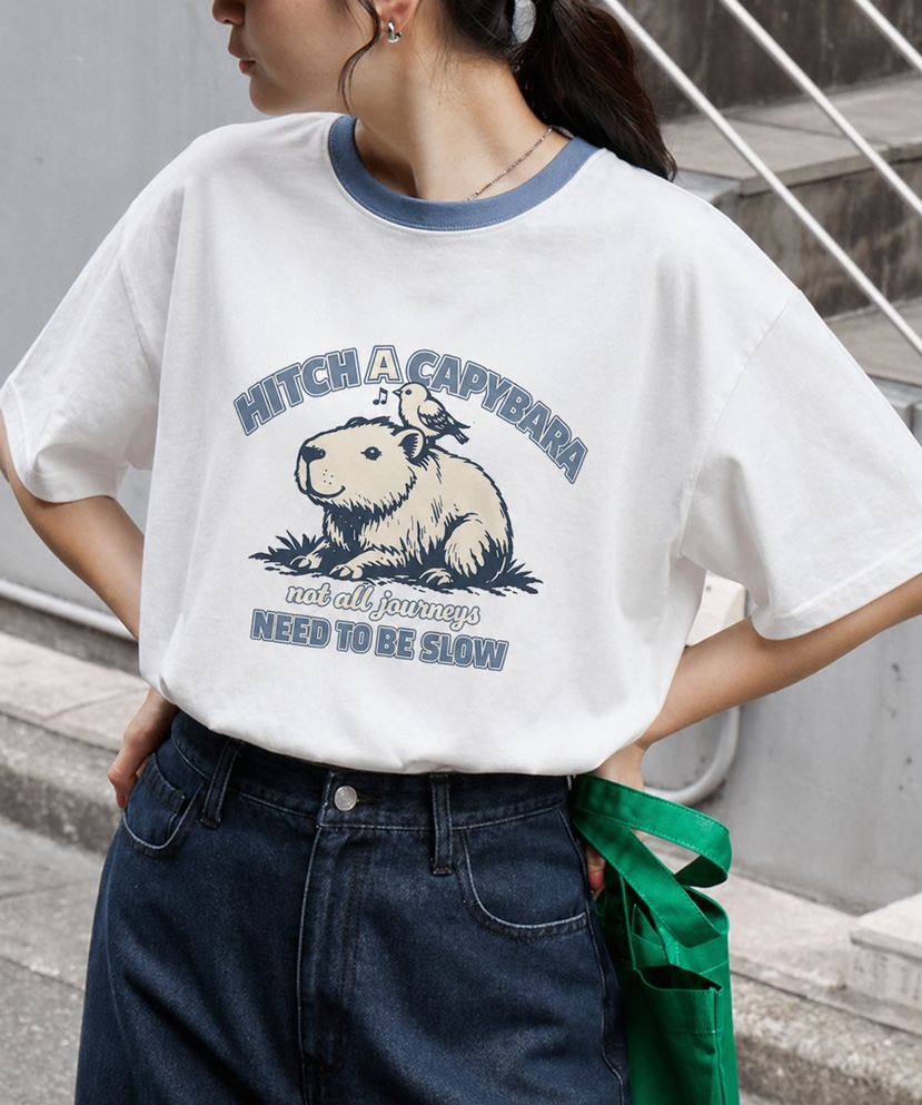 GRASS/DSCOMPANY韓國直郵女裝新款人氣真品休閑T恤男女同款GRASS/DSCOMPANYT恤