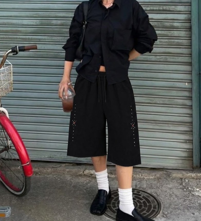 GRASS/DSCOMPANY韓國東大門直郵女裝新品人氣短褲男女同款GRASS/DSCOMPANY短褲