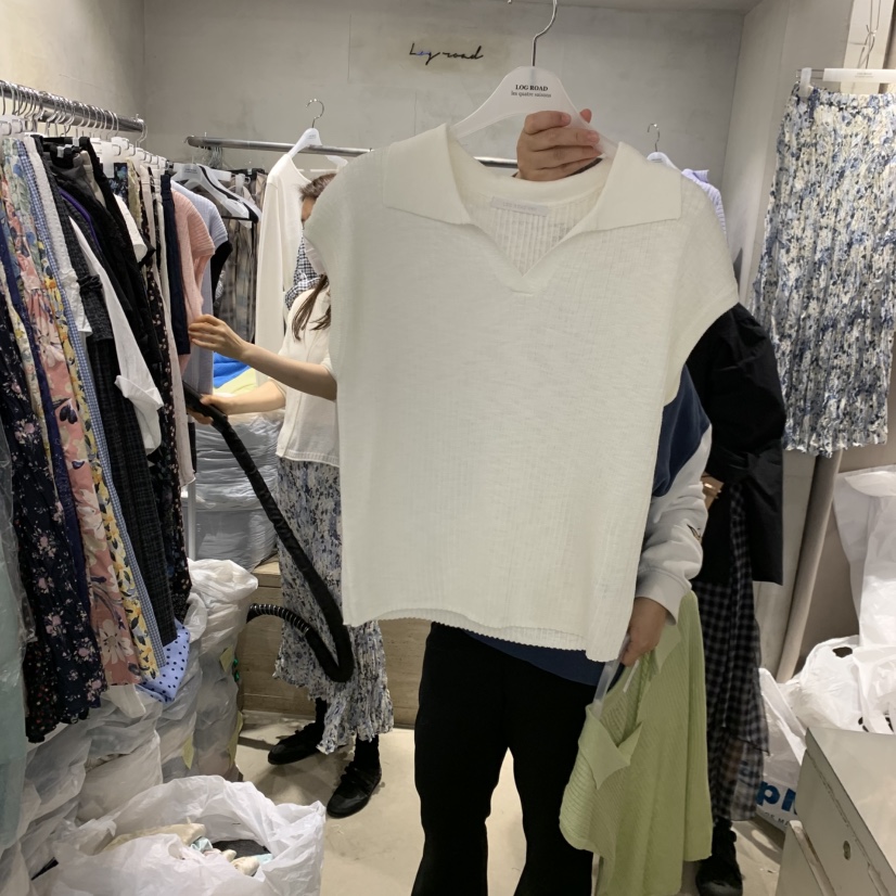 LOGROAD韓國直郵女裝新品職業時尚26夏季26春夏人氣針織衫LOG ROAD針織衫圖色2