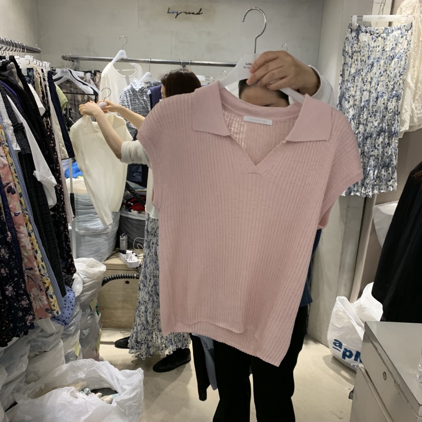 LOGROAD韓國直郵女裝新品職業時尚26夏季26春夏人氣針織衫LOG ROAD針織衫圖色3