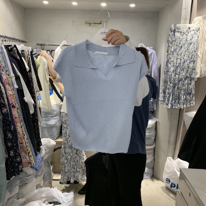 LOGROAD韓國直郵女裝新品職業時尚26夏季26春夏人氣針織衫LOG ROAD針織衫圖色4