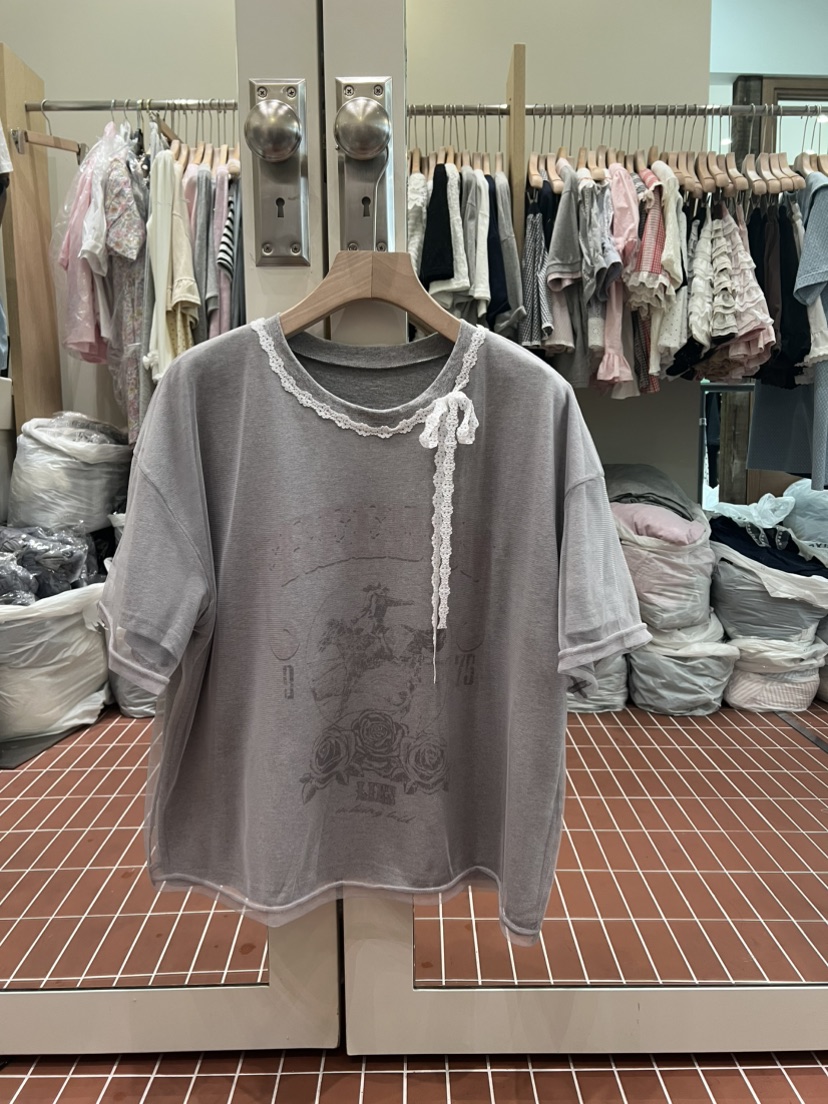 BE&amp;BE韓國直郵女士新品人氣26春夏休閑推薦26夏季T恤BE&beT恤圖色2