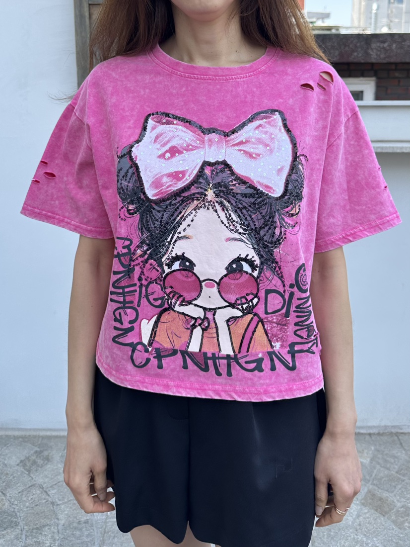 CLASSY-O韓國代購女裝新品職業26夏季休閑時尚人氣26春夏T恤CLASSY-OT恤圖色3
