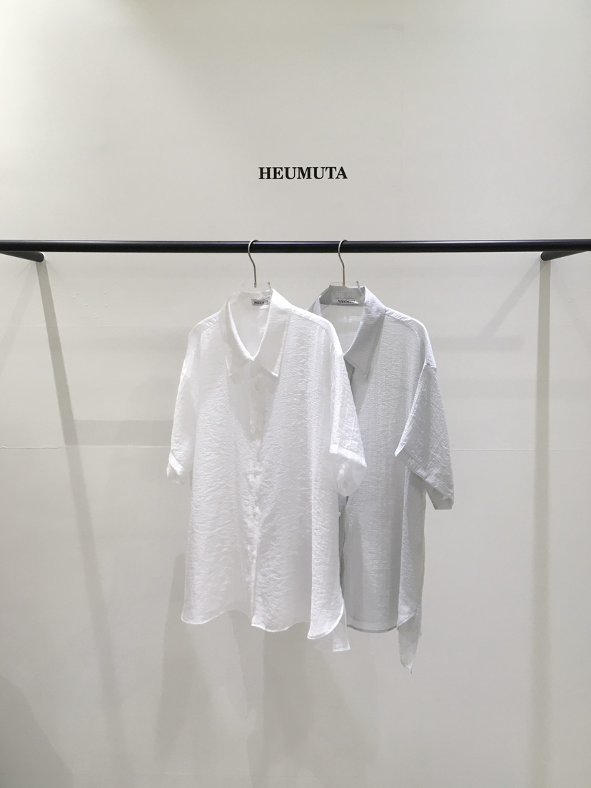 HEUMUTA韓國直郵女士新款職業26春夏26夏季襯衫蕾絲衫透明HEUMUTA襯衫/蕾絲衫